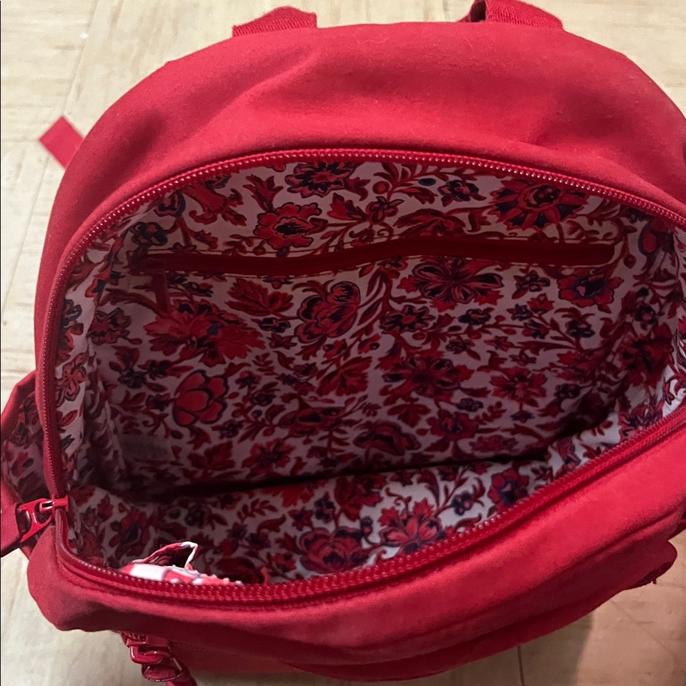 Red Backpack Purse by Vera Bradley - Picture 2 of 4